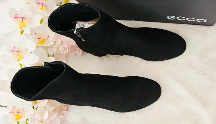 Bottes Bottines Cuir Zip Ecco T41 - photo numéro 3