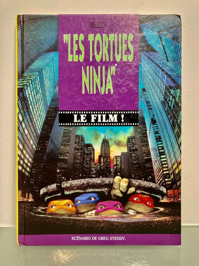 Livre TMNT Les Tortues Ninja, le livre du film 1991.