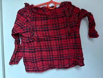 Tunique rouge et noir