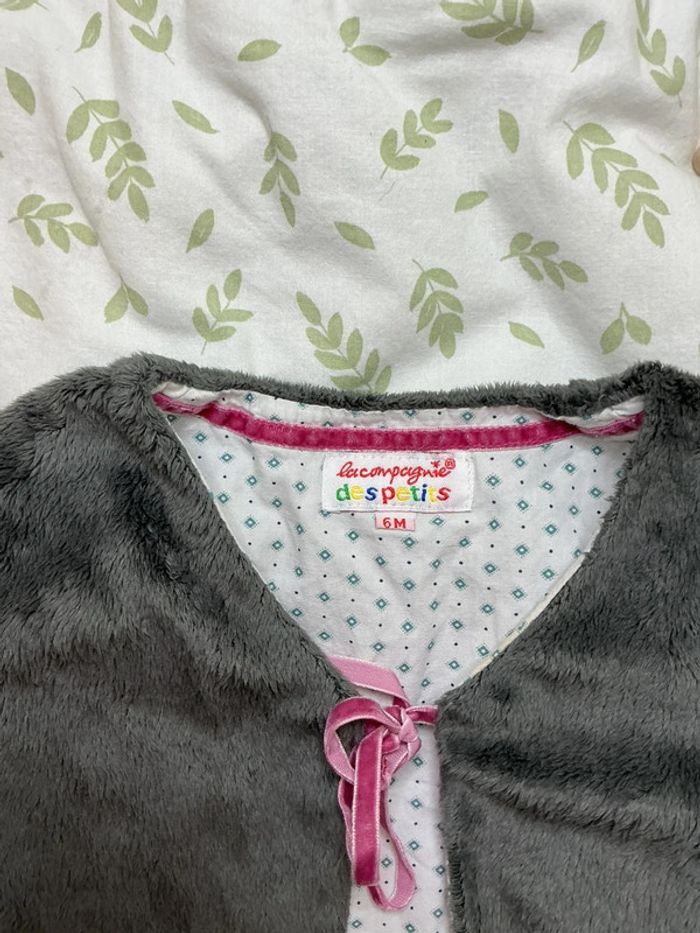 Gilet sans manches en polaire gris 6 mois la compagnie des petits - photo numéro 6