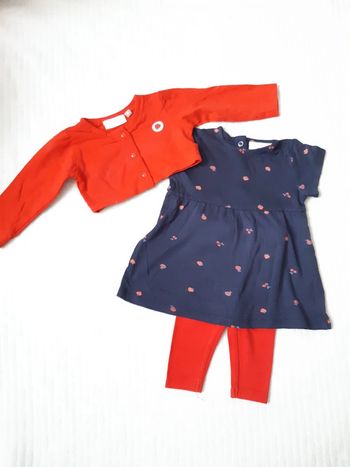 Tenue robe, boléro et legging 3 mois