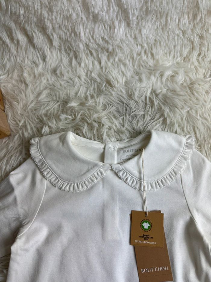 Blouse blanche bout chou taille 12 mois - photo numéro 2