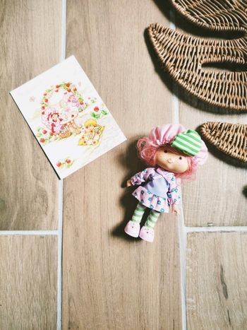 🍓Poupée Charlotte aux fraises n°26 Mousse Framboise et carte postale - collection Altaya