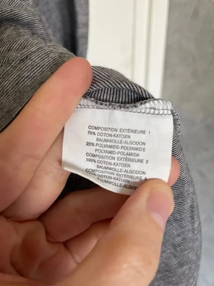 Haut gris effet chemise - photo numéro 3
