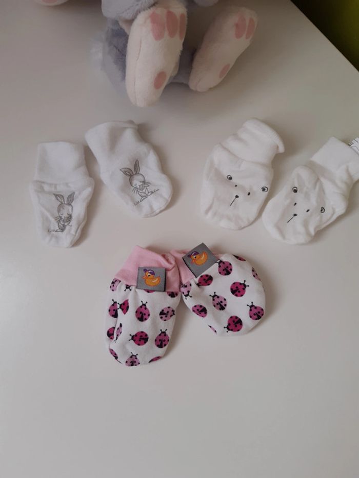 Moufle gants naissance - photo numéro 2