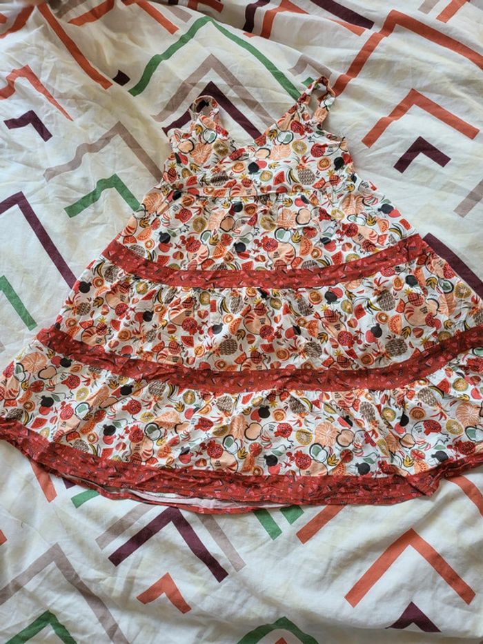 Robe débardeur motif fruité 8 ans - photo numéro 2