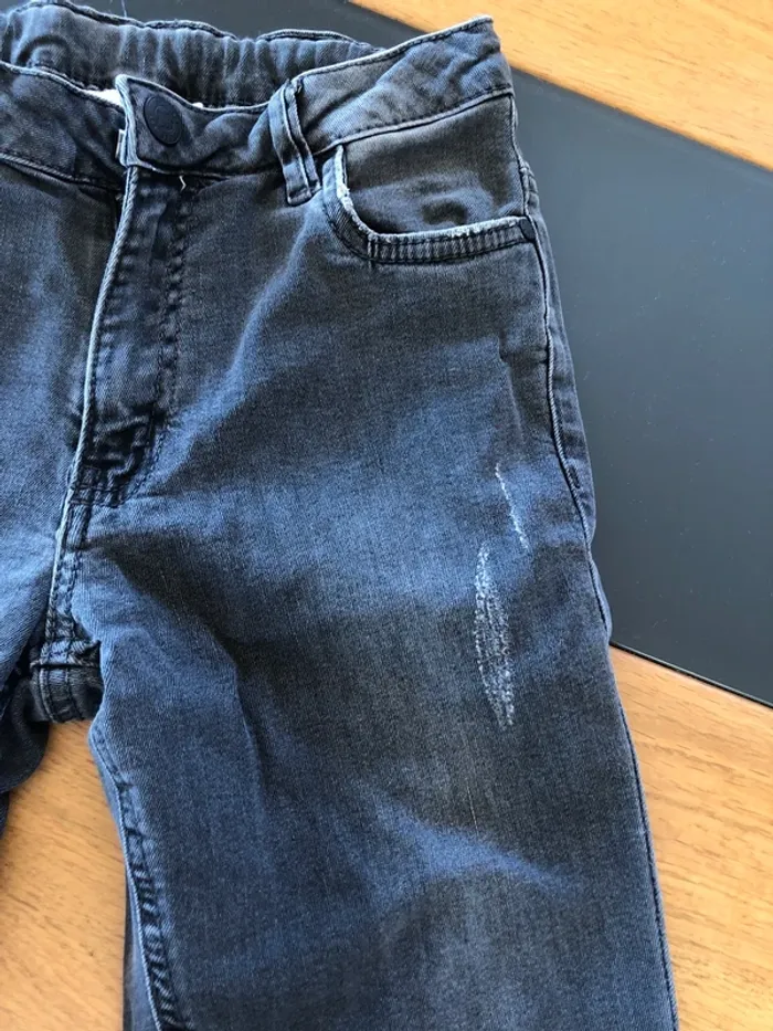 Jean gris avec détails sympa garçon - photo numéro 5