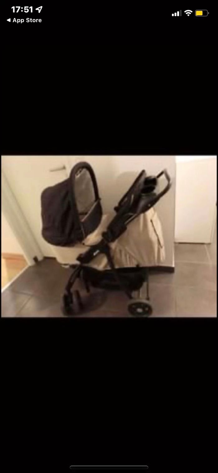 Poussette avec landeau