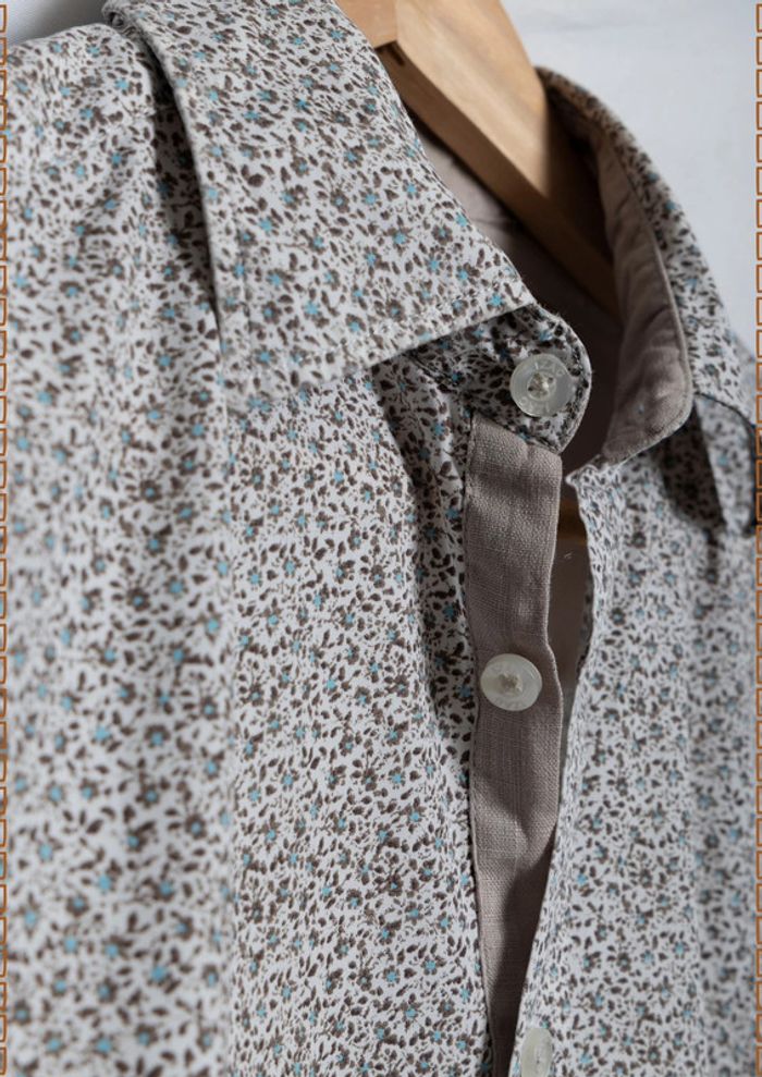 Chemise IZAC à motifs floraux – Taille S (coupe regular) - photo numéro 4