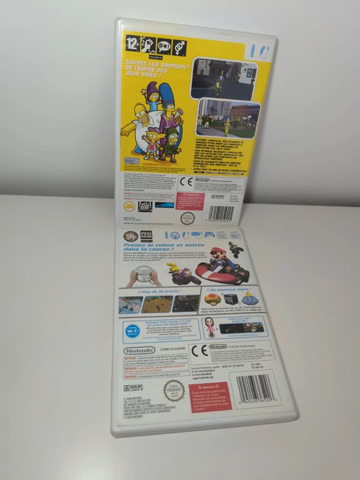 Wii - Mario Kart + Les simpson - photo numéro 3