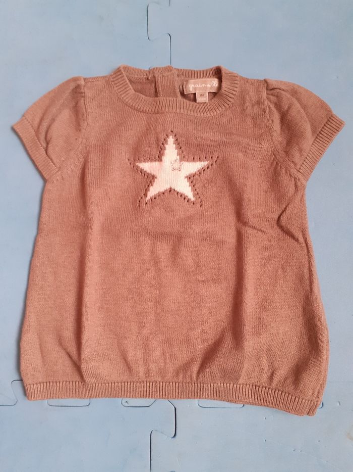 Pull manches courtes 1mois