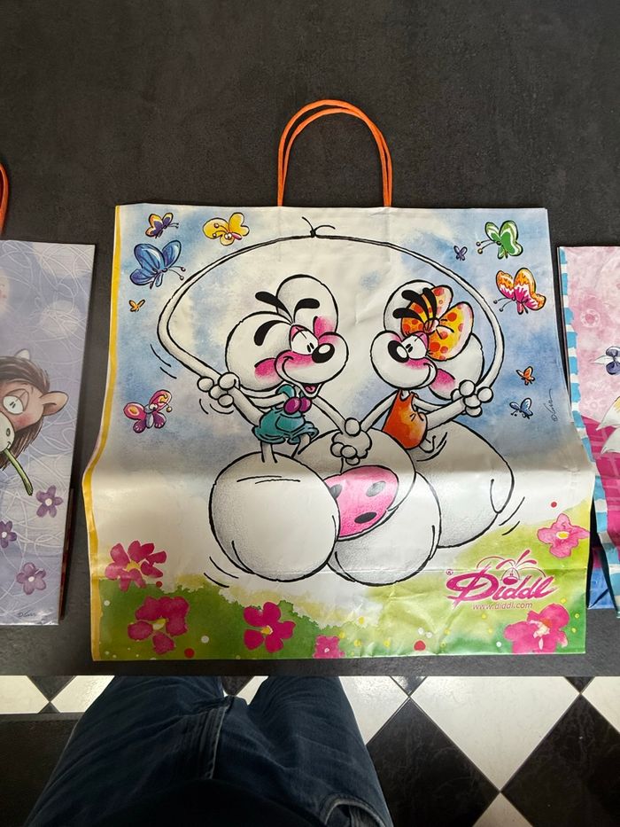 Lot de trois sacs, pochettes diddl - photo numéro 3
