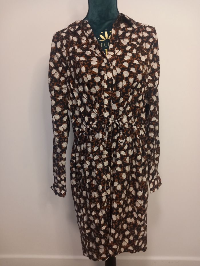 Robe chemise élégante mango fleuri