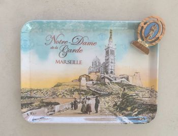 Notre-Dame de la garde Marseille petit plateau ou vide poche petit cadre porte bonheur