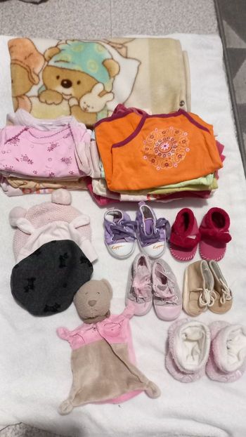 Vêtements,chaussures, fille 1mois