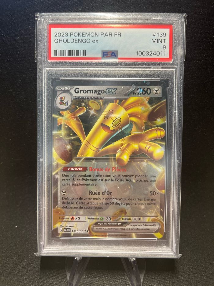 Carte Pokémon Gromago EX 139/182 PSA 9 - photo numéro 1