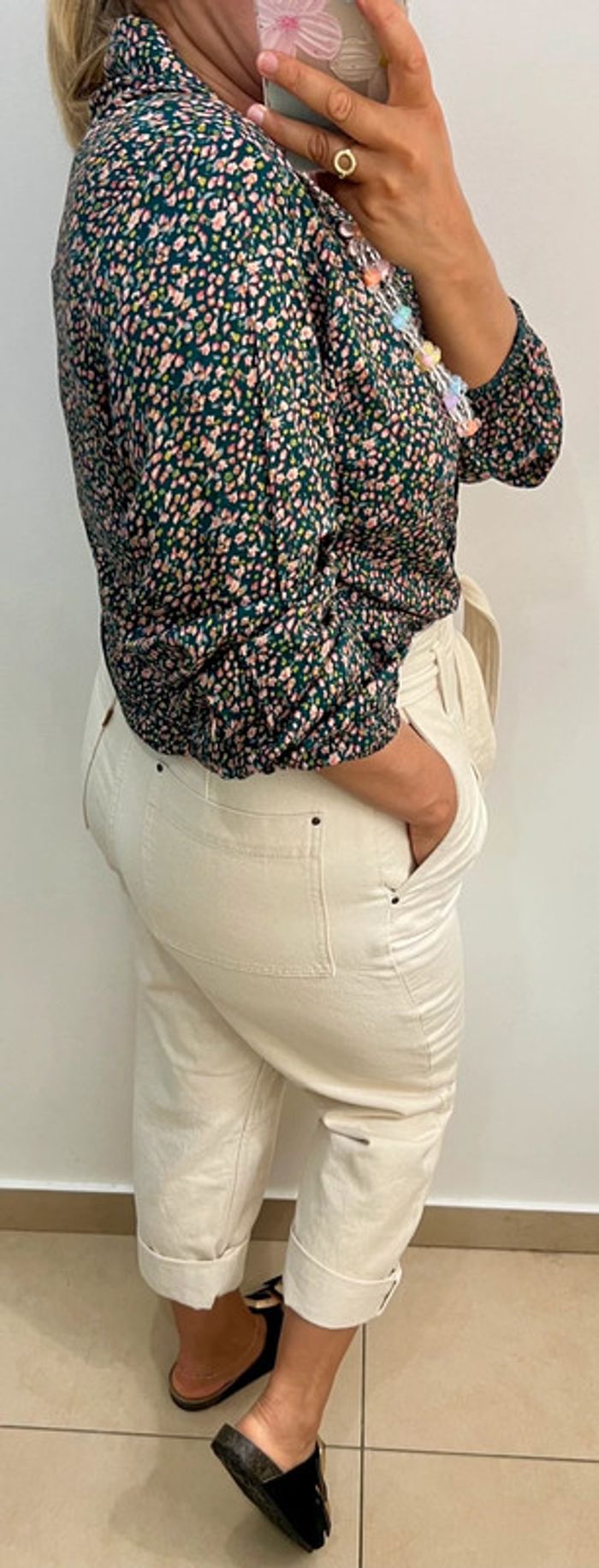 💐Chemise imprimée petites fleurs Taille 38/40 - photo numéro 5