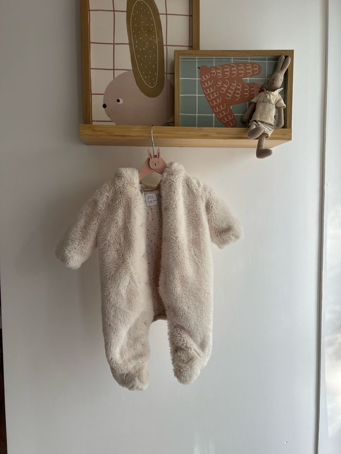 Combinaison fourrure douce Zara