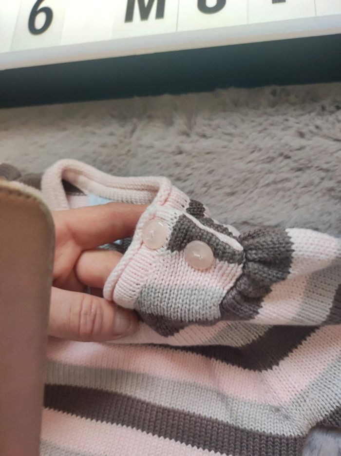 Belle tunique à rayures en maille 6 mois - photo numéro 6