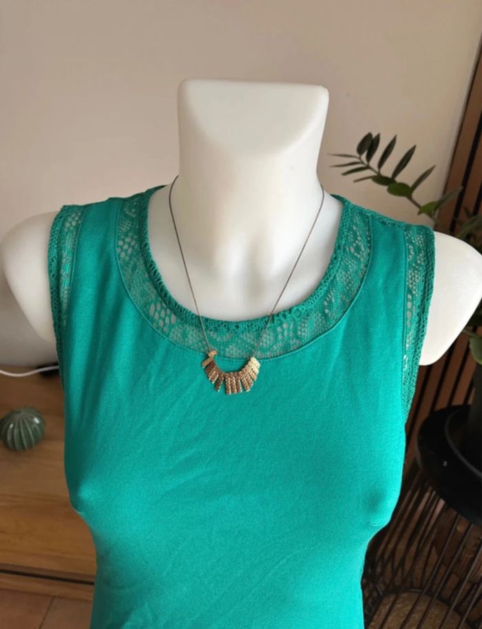 Robe verte Lpb dos ouvert - photo numéro 2