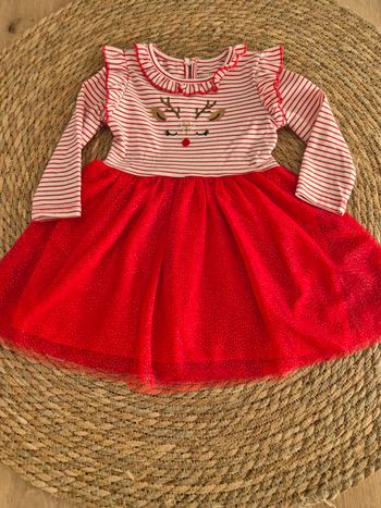 Magnifique robe "petit renne de Noël" 18 mois Primark