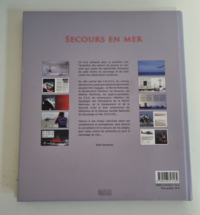livre documentaire secours en mer Alain kernevez - photo numéro 2