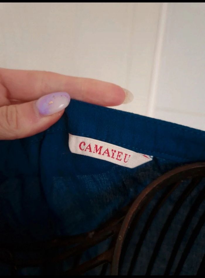 Blouse bleu fluide camaïeu taille M/38 - photo numéro 4