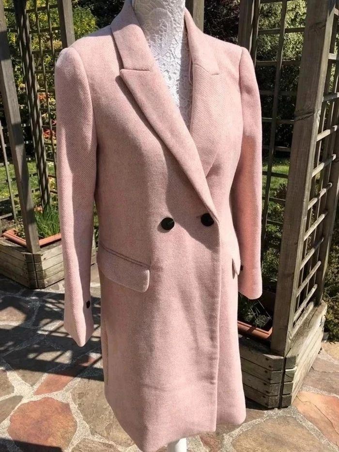 Manteau Mango neuf en taille S, rose poudré - photo numéro 2