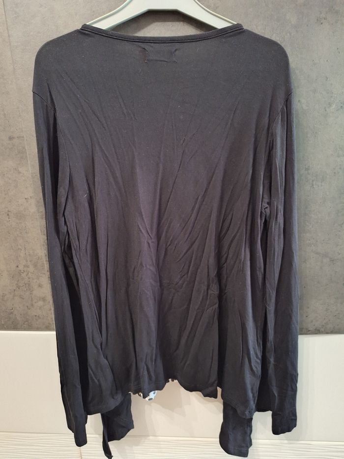 T-shirt manches longues avec gilet neuf - photo numéro 2