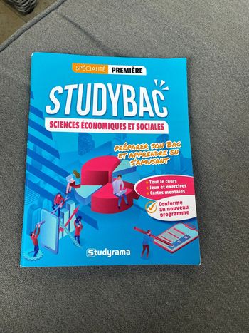 Studybac ses sciences économiques sociales bac première spécialité