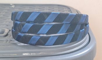 Lot 12 serre-tête noir et bleu