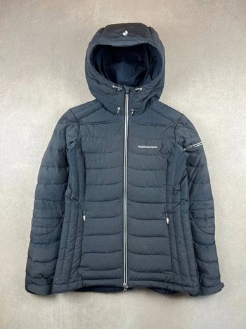 Doudoune Peak Performance à capuche - Manteau Ski Luxury Jacket Snow Skirt | gris - S | #58