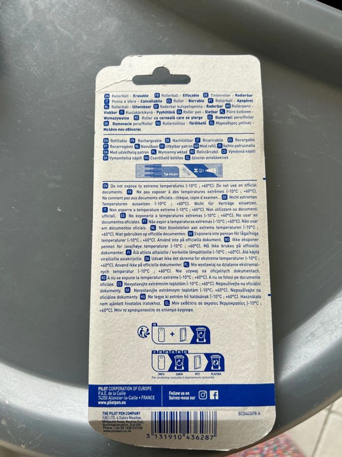 Pilot Frixion Naruto 3 stylos et 3 recharges - photo numéro 2