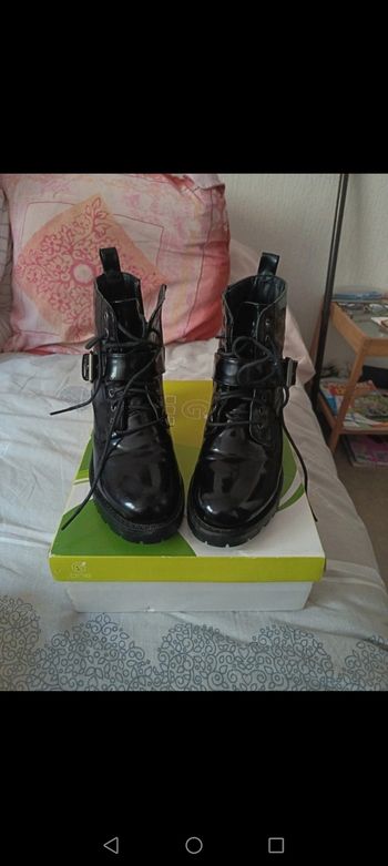 Bottines cirées