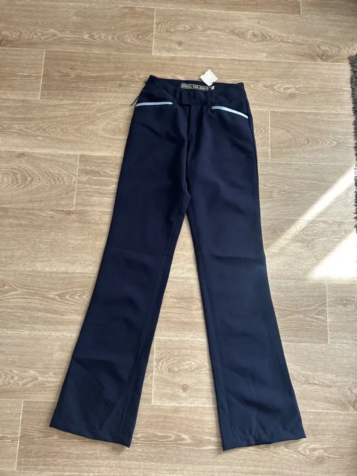 Pantalon bleu marine à Pate d’éléphant School Rag 28 S