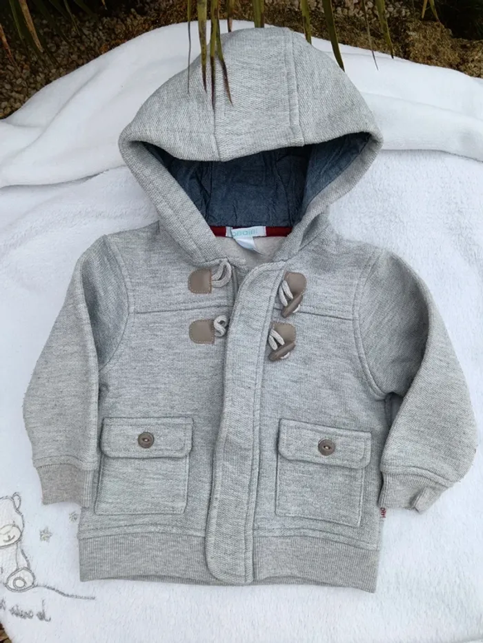 Manteau gris Obaïbi 23 mois