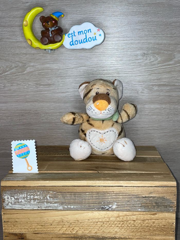 SOL35 doudou tigre 🐯 ricky orange bébé
