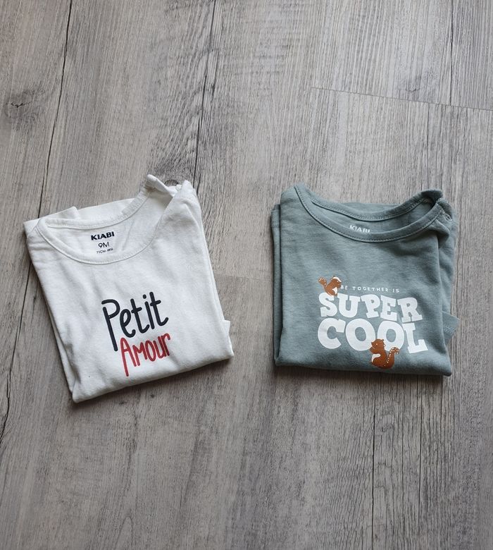 Lot t shirt 9 mois