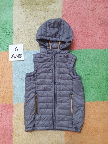 Manteau doudoune sans manche hiver garçon 👦- 6 ans - Okaiidi