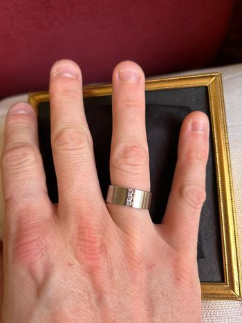 Bague fantaisie acier