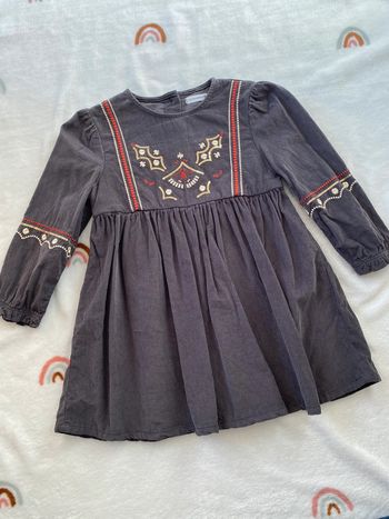 Robe bébé fille velours côtelé 🌸 Lulu Castagnette 18 mois