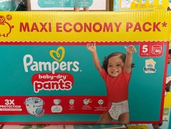 4 packs  Pampers Pants Baby Dry Taille 5 