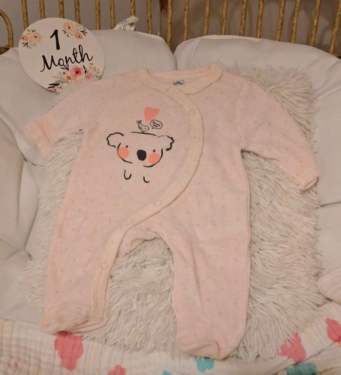 Pyjama Mots d’enfant 1 mois 53cm