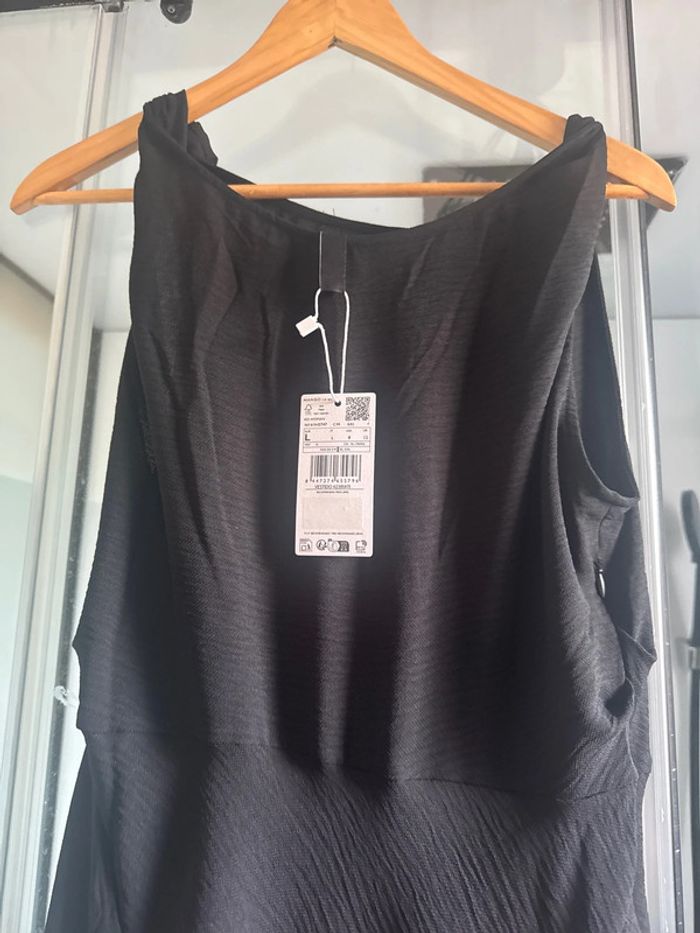 Robe noire longue mango neuve avec étiquette - photo numéro 2