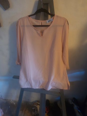 Blouse manches dentelles
