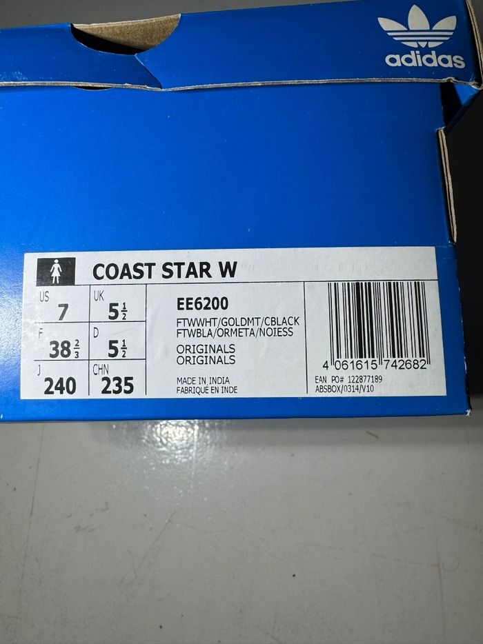 Adidas blanches dorées T38 neuves - photo numéro 8