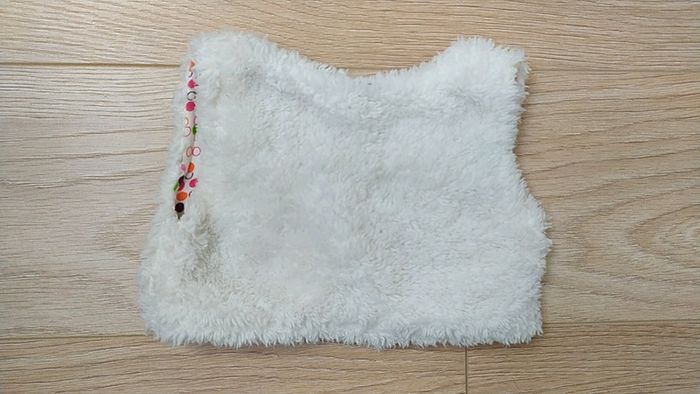 Boléro gilet blanc chaud 3/6 mois - photo numéro 2