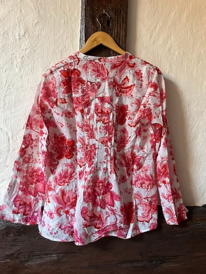 Blouse fleurie Jacqueline Riu – 100% coton – T40 - photo numéro 2