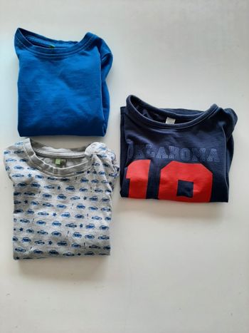 Lot 3 t-shirts garçons taille 23 mois