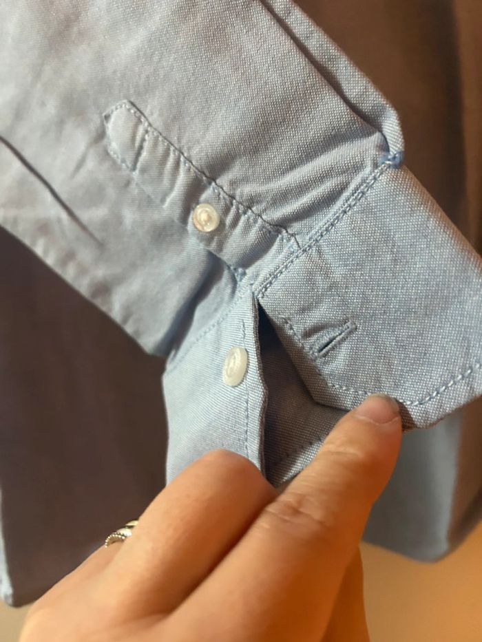 Chemise bleue Kiabi XS - photo numéro 3